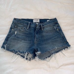 frame denim shorts! size 25